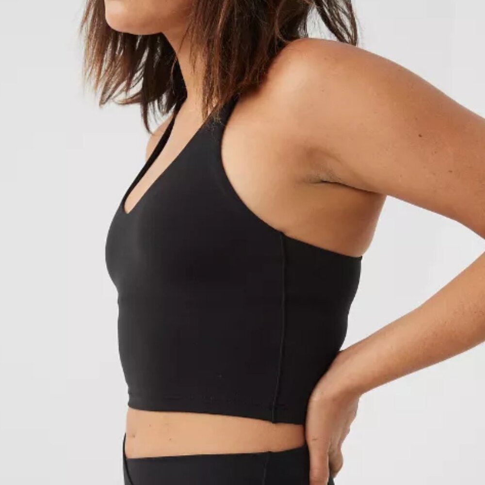 [Aerie] Offline Real Me Low Key Racerback Sports Bra in Black XL